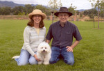 June 2005: With QBit at a park in Colorado Springs. QBit was six months old at the time
