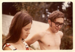 June 1970: On the beach at Jeff's family's summer place on Third Lake, Illinois