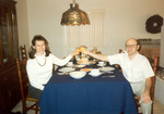 November 1995: Thanksgiving. Also, the only known photograph of me drinking white wine.