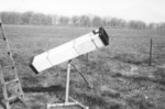 5/67: The square scope got a lot of use at my folks' summer place at Third Lake, IL. Not being able to rotate the tube made it difficult to observe certain parts of the sky.