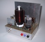 1/2000: This is the Tinderbox, a 7-watt CW transmitter based on a single 6T9 Compactron tube.
