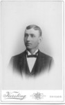 Albert Dunteman (1874-1949) as a young man, possibly his confirmation, most likely in the late 1880s.