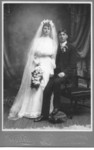 Albert Duntemann (1874-1949) and Malinda Franzen Duntemann (1880-1954) at their wedding in 1903