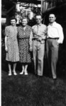 Harry G. Duntemann with his wife Sade Prendergast Duntemann and children Kathleen and Frank in 1942