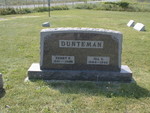 Headstone for Henry and Ida Duntemann at Old St. John's Cemetery. No one is under the stone now; Henry moved Ida in the early 1950s and he himself is buried elsewhere.